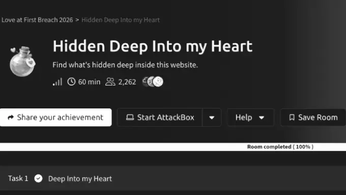 THM/LFB26 :Hidden Deep Into my Heart